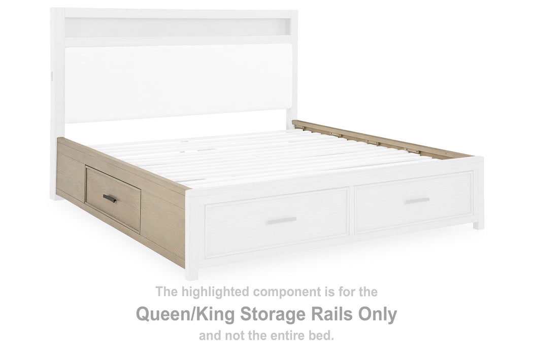 Calmoro Gray Queen/King Storage Rails