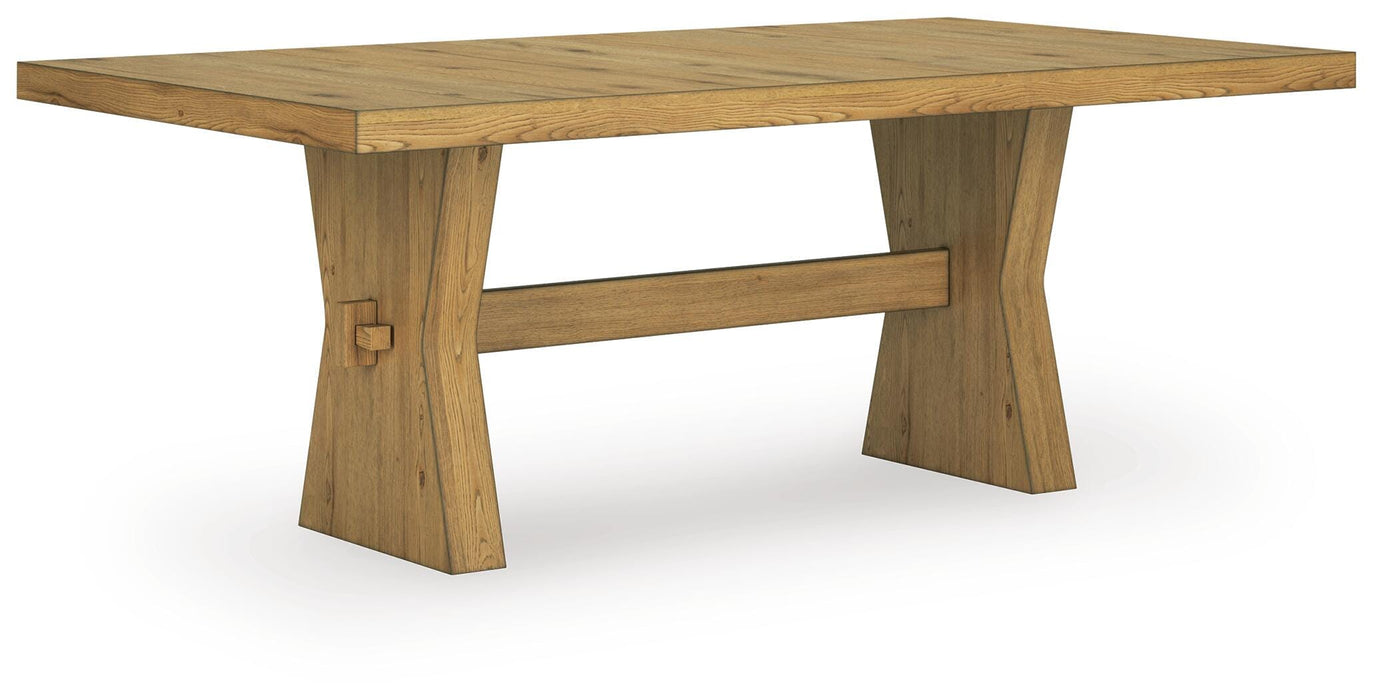 Galliden Light Brown Rectangular Dining Room Table