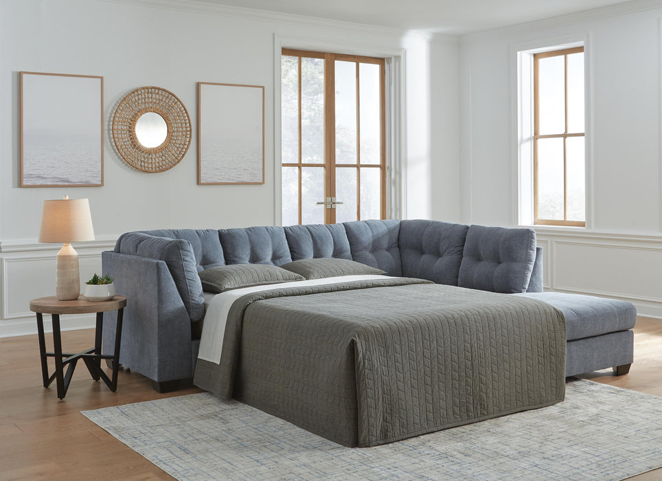 Marleton Denim Marleton 2-Piece Sleeper Sectional with Chaise