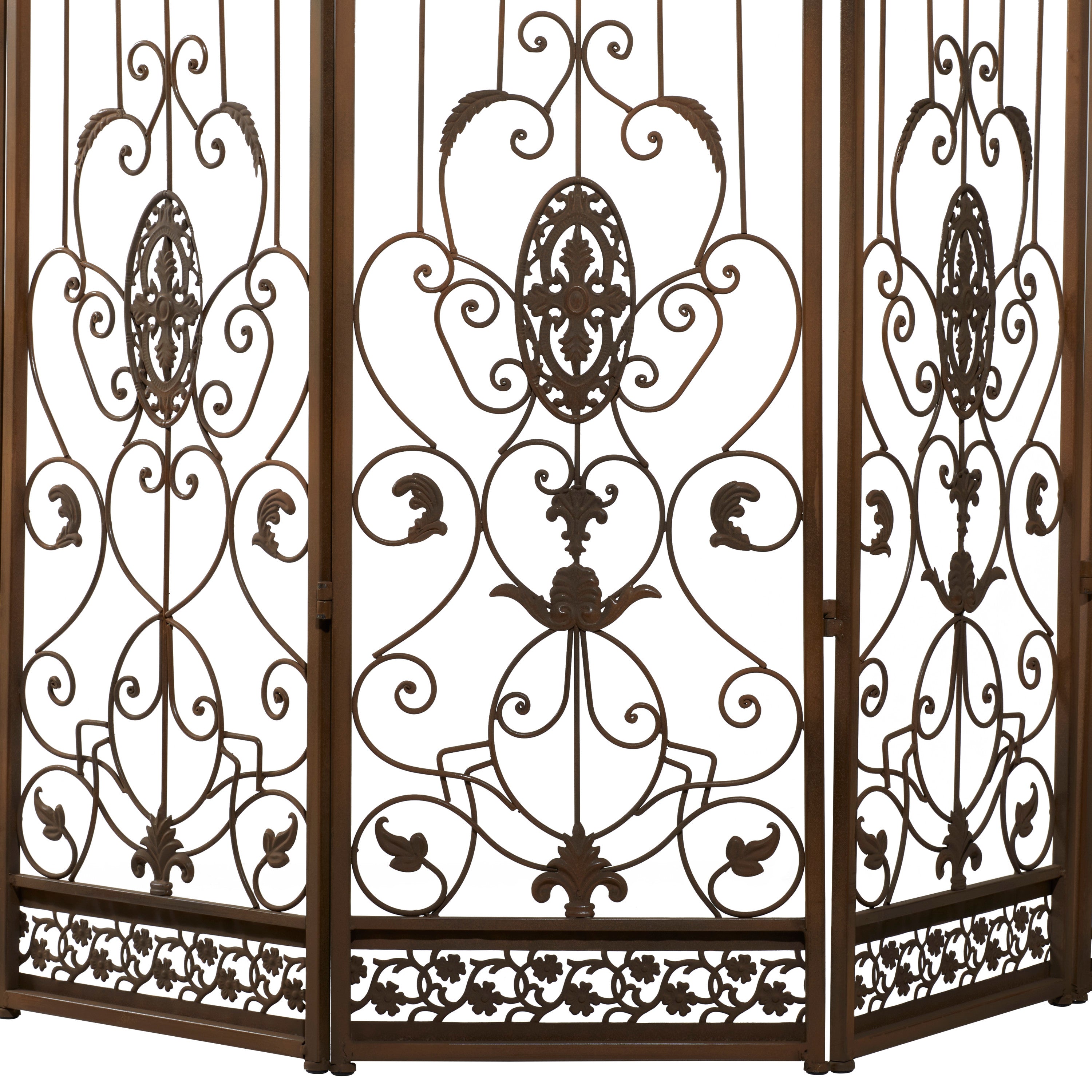 Deco 79 Eclectic Metal Divider Screen, Room Partition 80