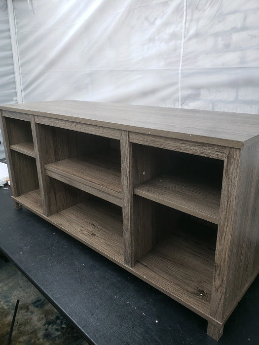 Mainstays Parsons TV Stand for TVs up to 50", Canyon Walnut - new