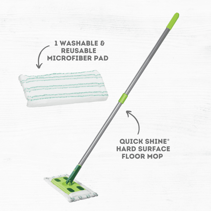 QUICK SHINE Hardwood Floor Wet and Dry Mop Kit - new