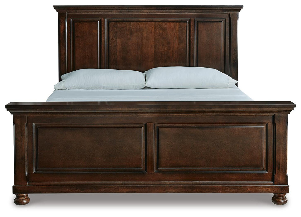 Porter Rustic Brown Porter King Panel Bed
