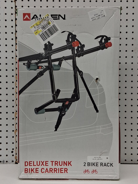Allen Sports Deluxe 2-Bike Trunk Mount Bike Rack, model 102DN, 35 lbs per bike capacity - new