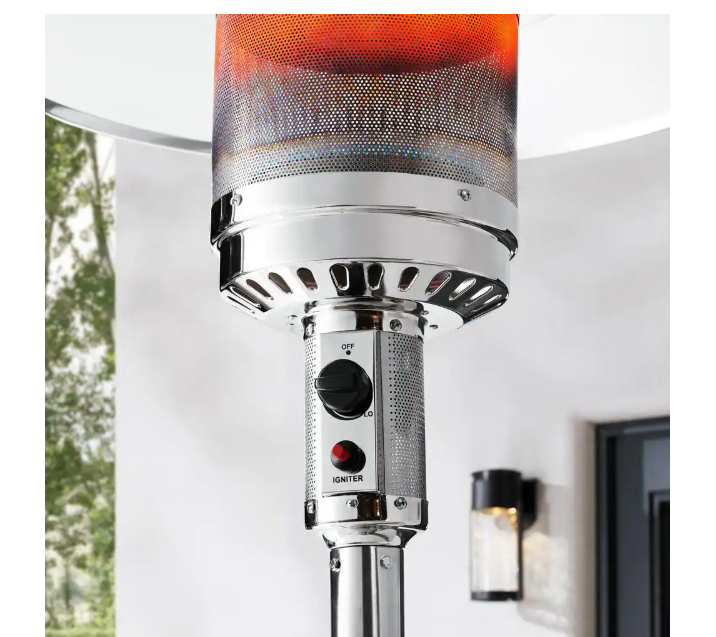 Hampton Bay 46000 BTU Stainless Steel Gas Patio Heater - open_box