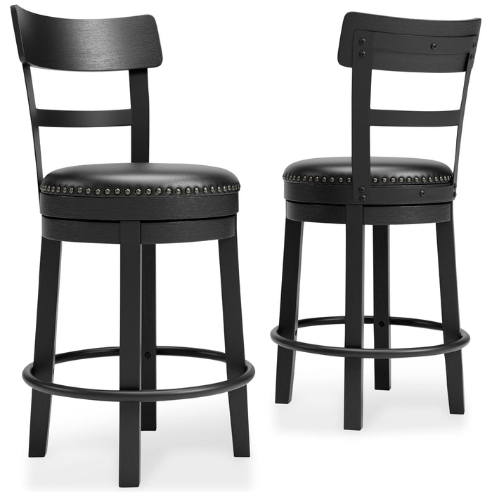 Valebeck Black Valebeck Counter Height Bar Stool