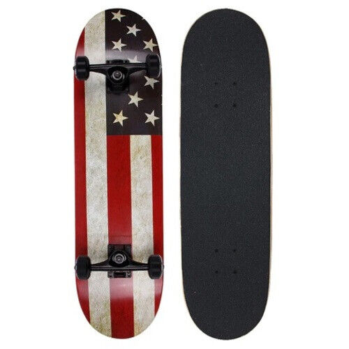 NPET 32" Complete Skateboard Double Kick Skate Board - new