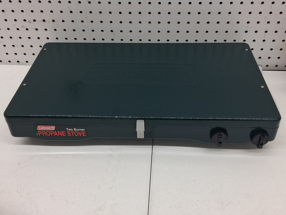 Coleman Brand, Matchlight 10,000 BTU 2-Burner Propane Stove, black - new
