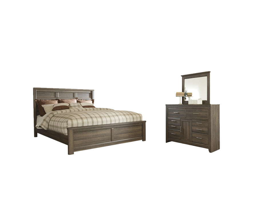 Juararo Dark Brown Panel Bedroom Collection