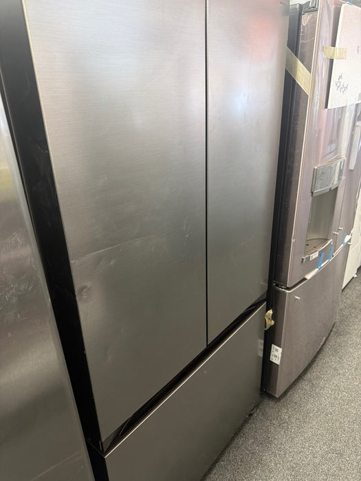 Samsung - 27 cu. ft. 3-Door French Door Counter Depth Smart Refrigerator with Dual Auto Ice Maker - Stainless Steel - display_model