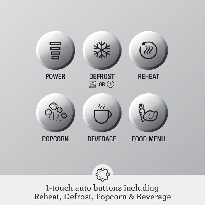 Breville BMO650SIL Compact Wave Soft Close Countertop Microwave Oven, Silver - new