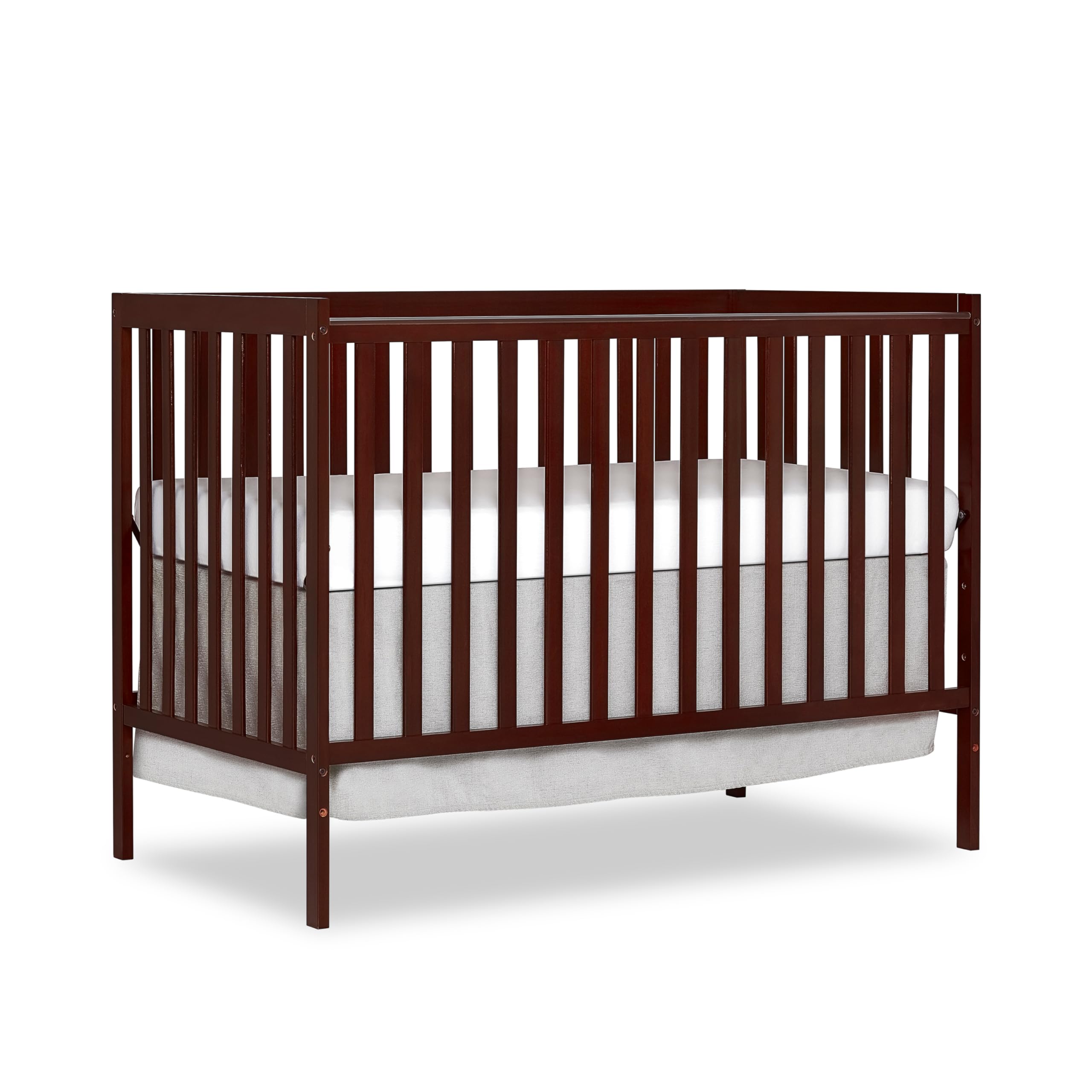 Dream On Me Synergy 5-In-1 Convertible Crib In Espresso, Greenguard Gold Certified - new