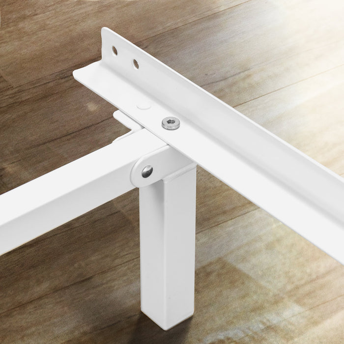 Zinus 7" Compack® Metal Bed Frame, White, Twin - new