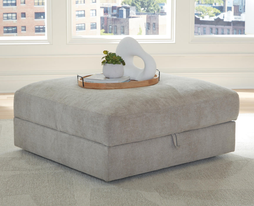 Aslan Court Flax Ottoman With Storage