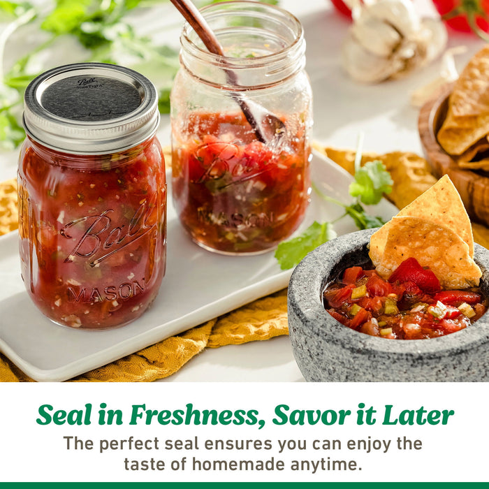 Ball Regular Mouth 16oz Pint Mason Jars with Lids & Bands, 12 Count - open_box