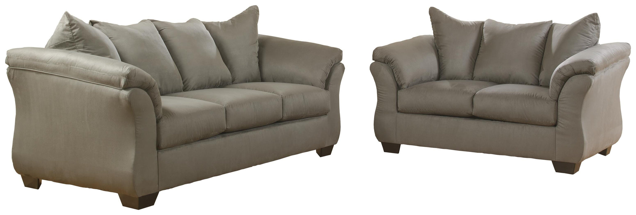Darcy Cobblestone Darcy Sofa and Loveseat