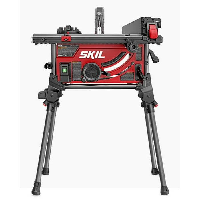 SKIL 15 Amp 10 inch Portable Jobsite Table Saw with Folding Stand, 24 Tooth Blade, Model TS6307-00 - open_box