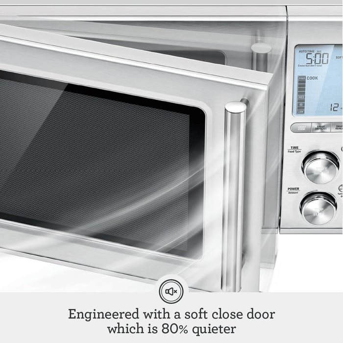 Breville - the Smooth Wave 1.2 Cu. Ft. Microwave - Stainless Steel - open_box