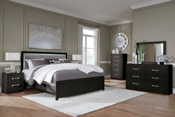 Raechalla Black Bedroom Mirror
