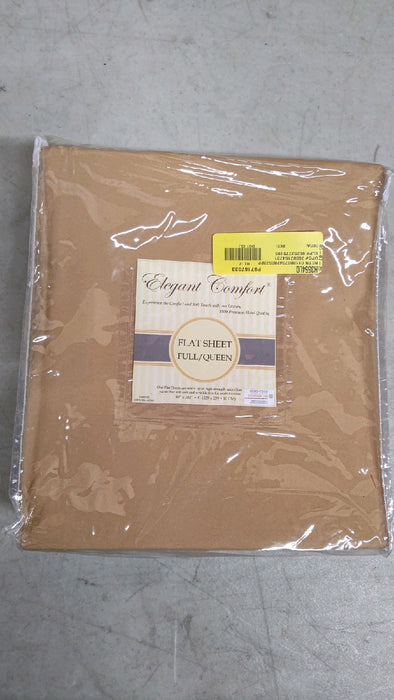 1500 Collection Flat Sheet Soft Microfiber Top Sheet - All Colors Queen, Gold - new