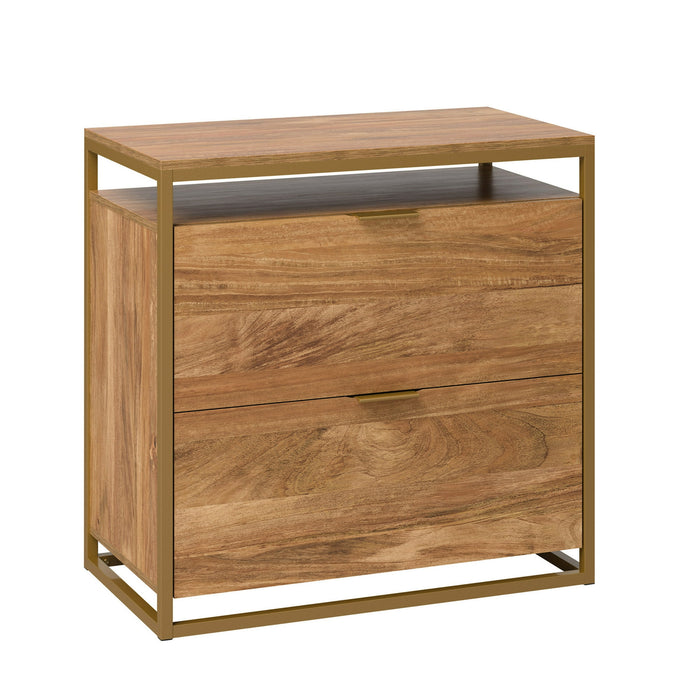 Sauder International Lux Lateral File, Sindoori Mango Finish - open_box