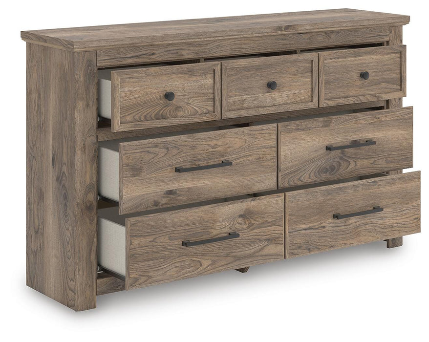 Keithland Brown Seven Drawer Dresser