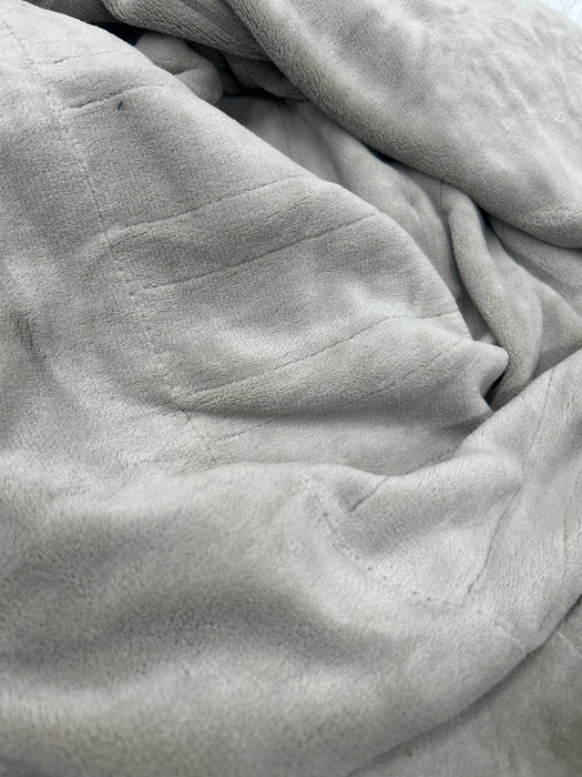 Sunbeam Electric Heated Throw Blanket Oversize Washed Stone Microplush 4 Heat Settings 50x 70 - new
