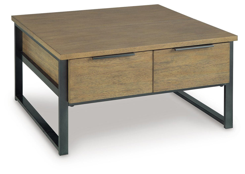 Montia Light Brown Lift Top Cocktail Table