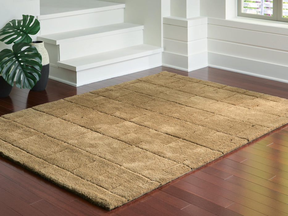 Luzmont Golden Brown Medium Rug