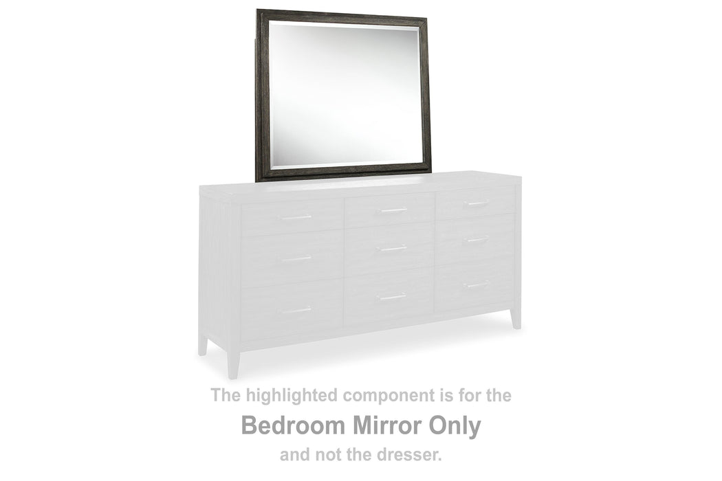 Bellvern Dark Gray Bedroom Mirror