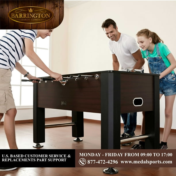 56" Premium Foosball Soccer Table, Furniture Style, by Barrington Billiards Company - open_box