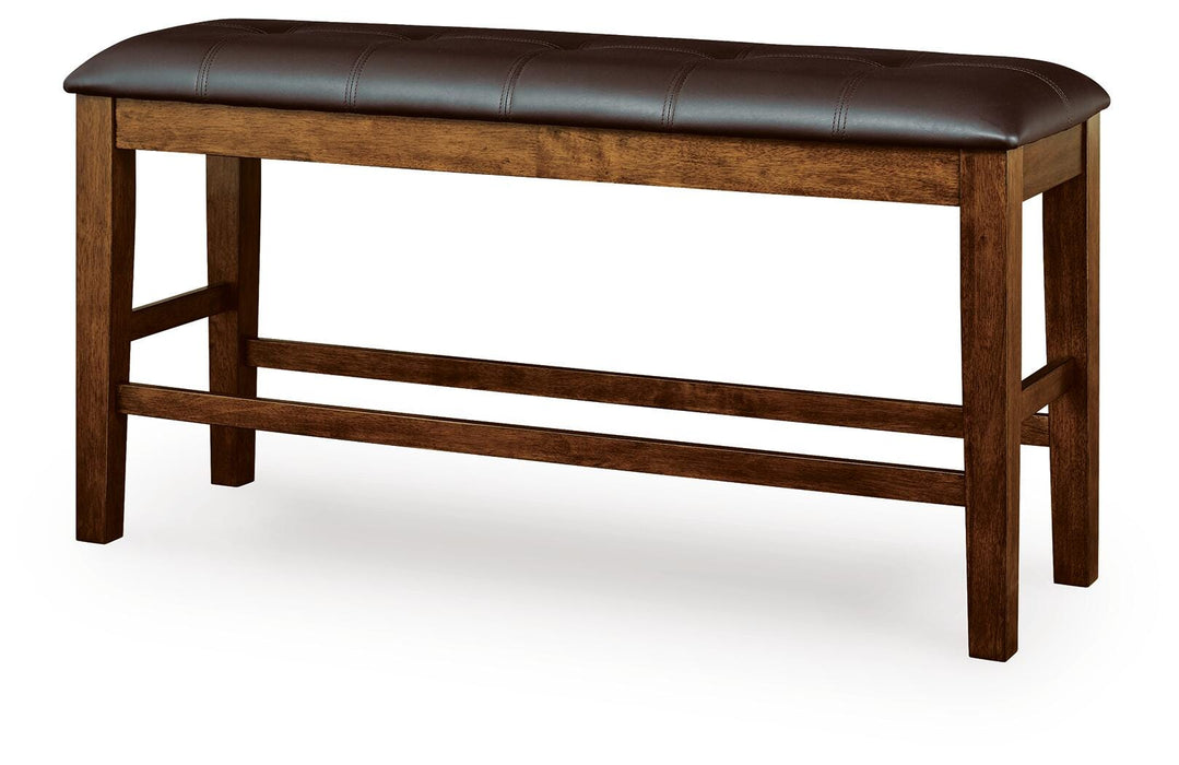 Ralene Medium Brown DBL Counter UPH Bench (1/CN)
