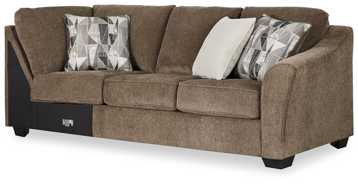 Graftin Teak Graftin 3-Piece Sectional with Chaise
