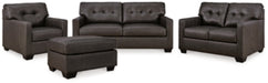 Belziani Storm Belziani Sofa, Loveseat, Chair and Ottoman