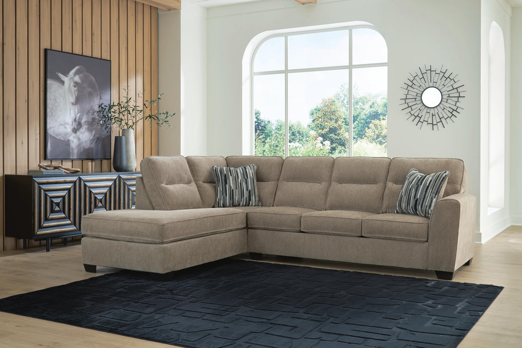 Olten Mocha Olten 2-Piece Sectional with Chaise
