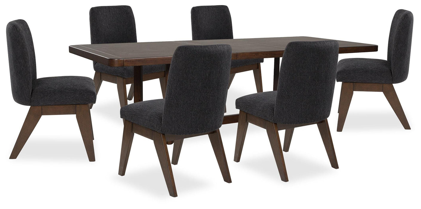 Kendamor Dark Brown Kendamor Dining Table and 6 Chairs