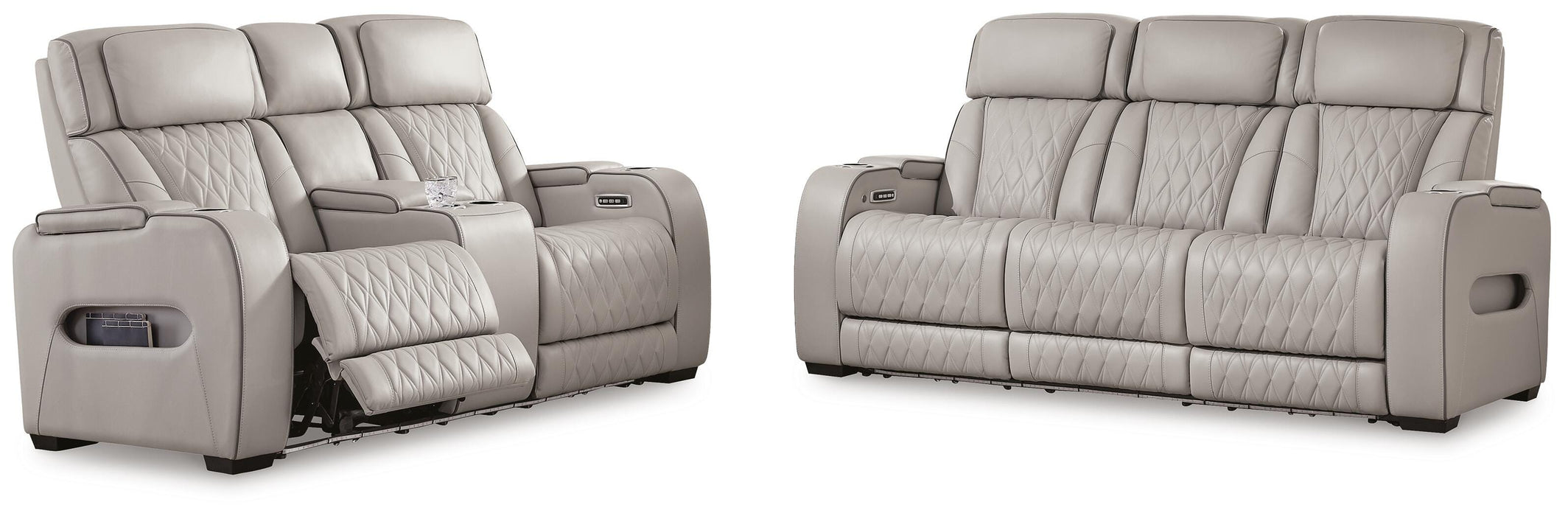 Boyington Gray Boyington Sofa and Loveseat