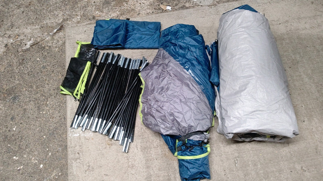 Ozark Trail 10-Person Dome Tent with Screen Porch – 3-Room Family Camping Tent with Weather Protection - used_good