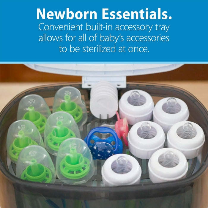 Dr. Brown's Deluxe Electric Sterilizer for Baby Bottles, Nipples, & Other Baby Essentials, BPA Free - new
