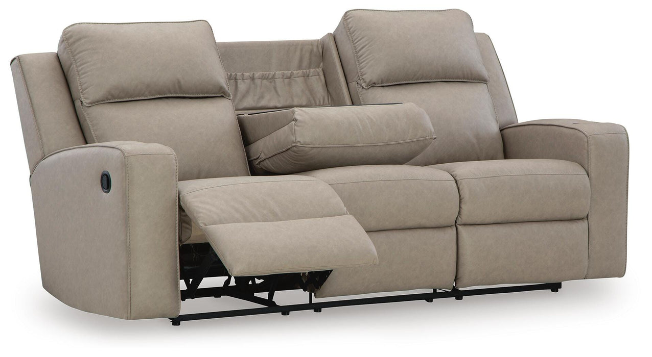 Lavenhorne Pebble Lavenhorne Reclining Sofa with Drop Down Table