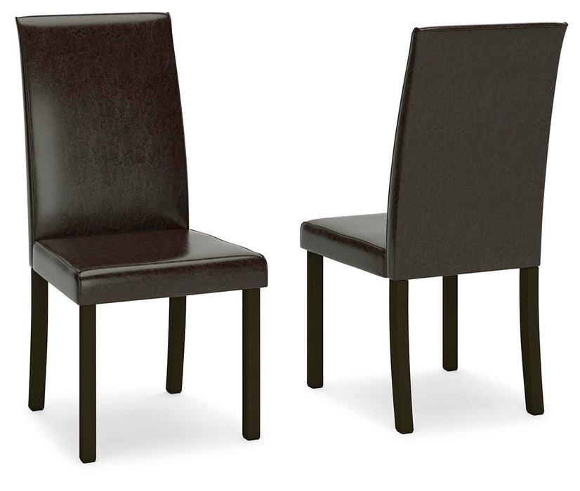 Kimonte Dark Brown Dining UPH Side Chair (Priced Per Item, Must Order 2, 4, 6, or 8)