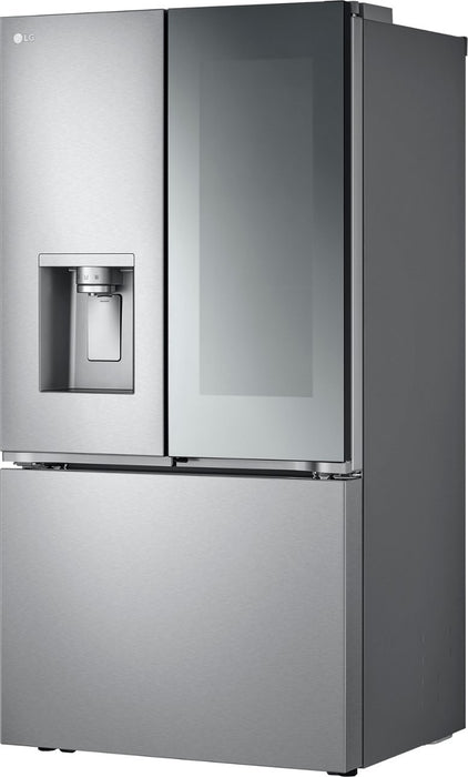 LG - Standard-Depth MAX 30.7 Cu. Ft. French Door Smart Refrigerator with InstaView - Stainless Steel - new