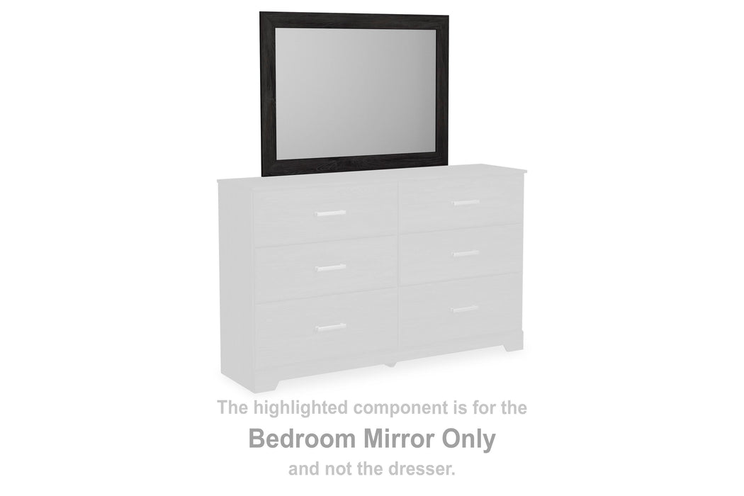 Belachime Charcoal Bedroom Mirror