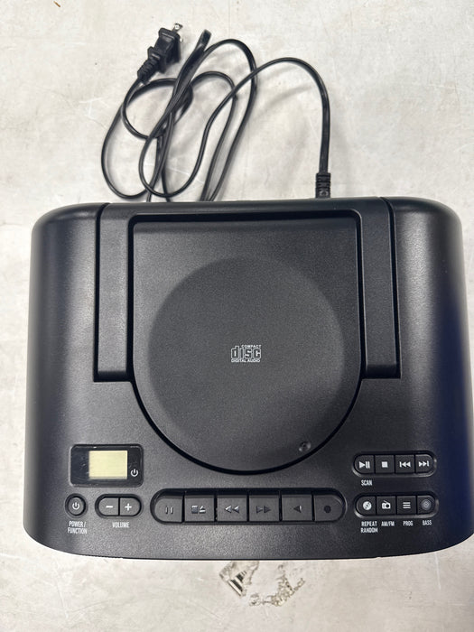 onn. Portable CD/Cassette Boombox with Bluetooth Wireless Technology, Black - new