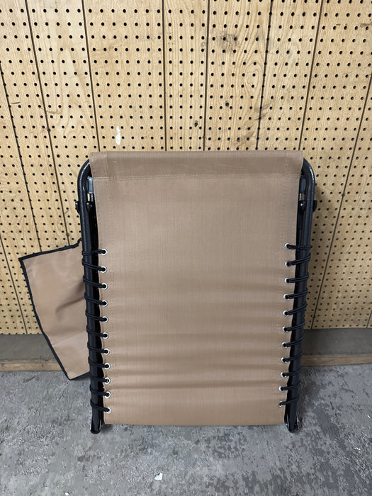 Renwick Outdoor Folding Tanning Chair with 5 Back Position, Beige - open_box