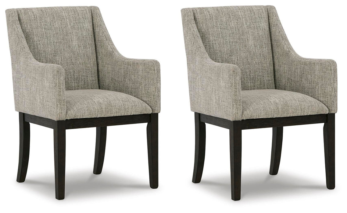 Burkhaus Beige/Dark Brown Dining Collection