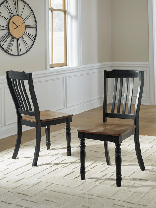 Loganeer Black/Brown Dining Room Side Chair (Priced Per Item, Must Order 2, 4, 6, or 8)