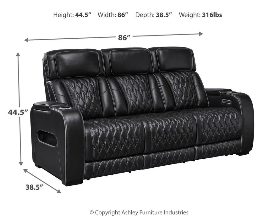 Boyington Black Boyington Power Reclining Sofa