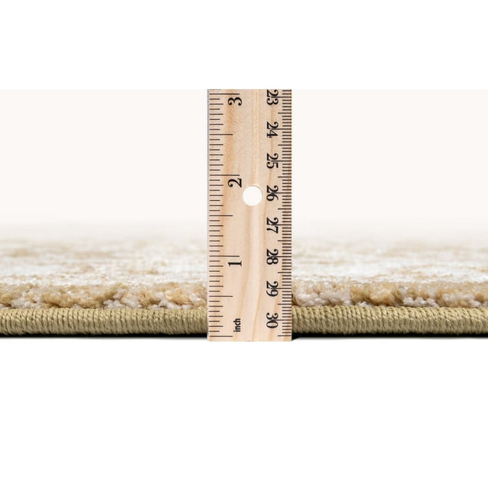 My Texas House Estelle 5'3" x 7' Gold White Floral Indoor Area Rug - new