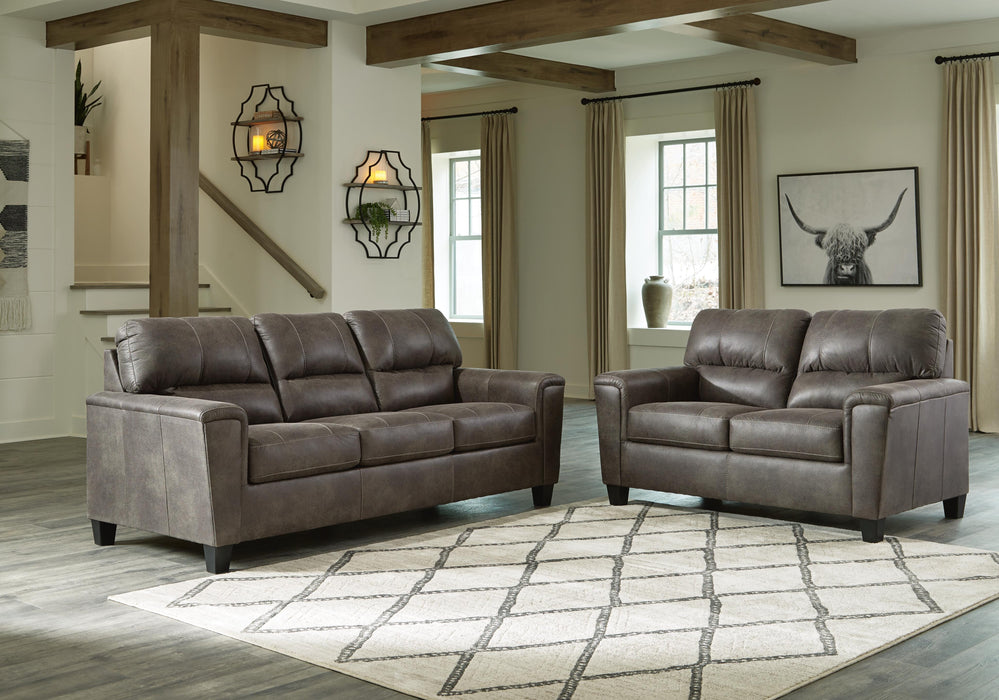 Navi Smoke Navi Sofa and Loveseat - Brand New